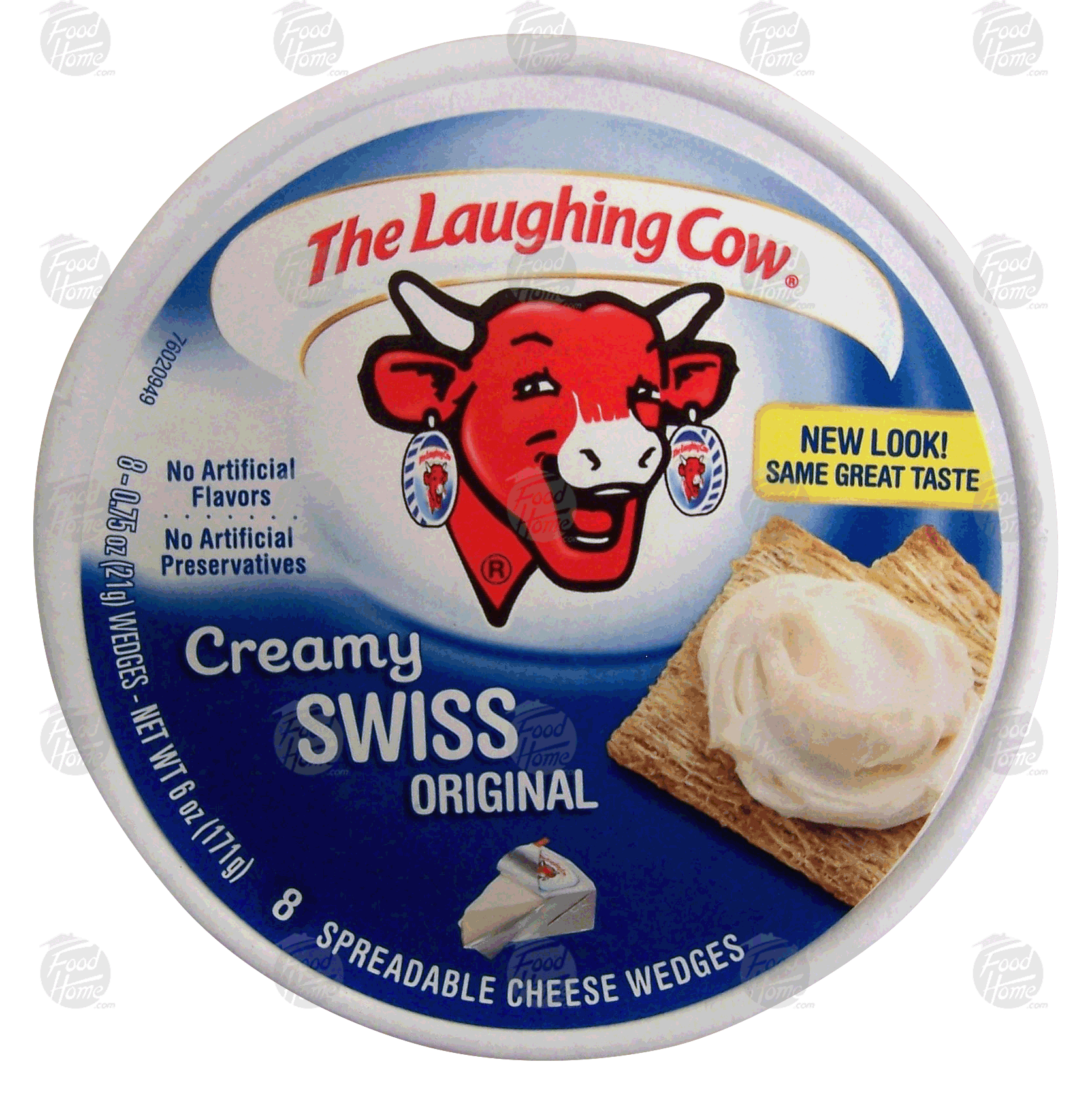 The Laughing Cow  original creamy swiss spreadable cheese wedges, 8 ct Full-Size Picture